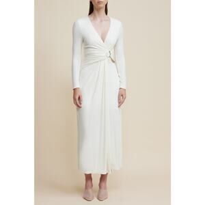 Acler ALFRED MIDI DRESS ivory US6